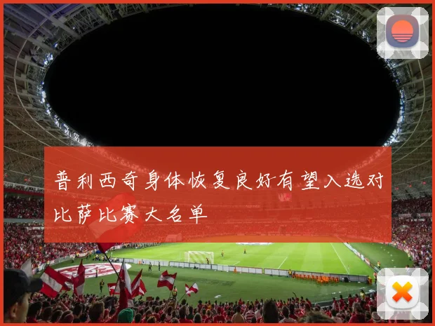 普利西奇身体恢复良好有望入选对比萨比赛大名单